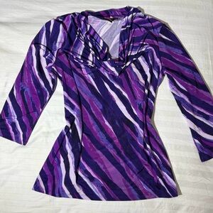 Dana Buchman Multicolor Swirl Women's Blouse